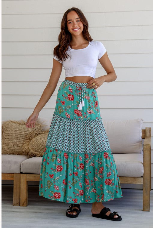 Renee skirt teal