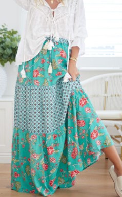 Renee skirt teal