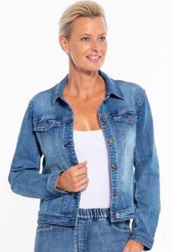 Stretch denim jean jacket