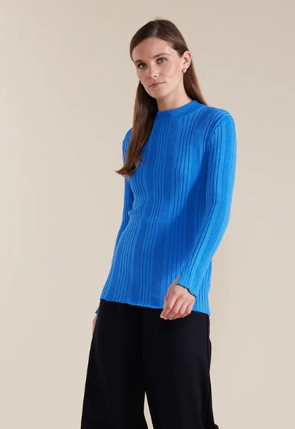 Blue ribbing top