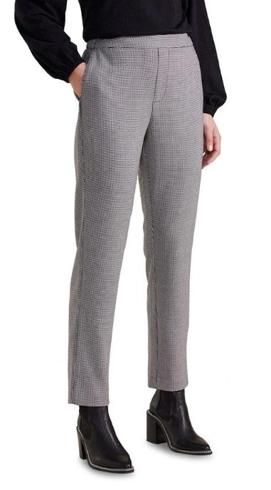 Cigarette black check pant