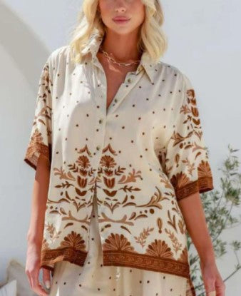 Shirt latte boho