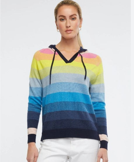 Hoodie Navy rainbow