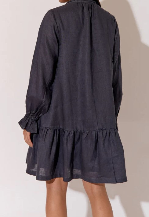 Ivy Linen dress charcoal