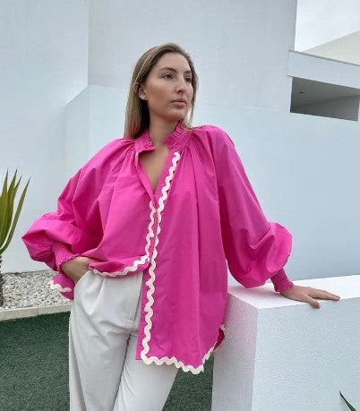 Hot pink Sophie blouse