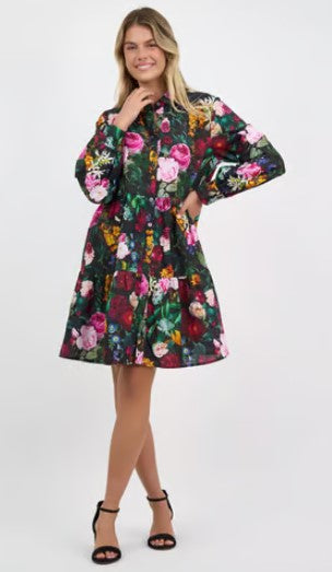 Nightbloom tiered Dress