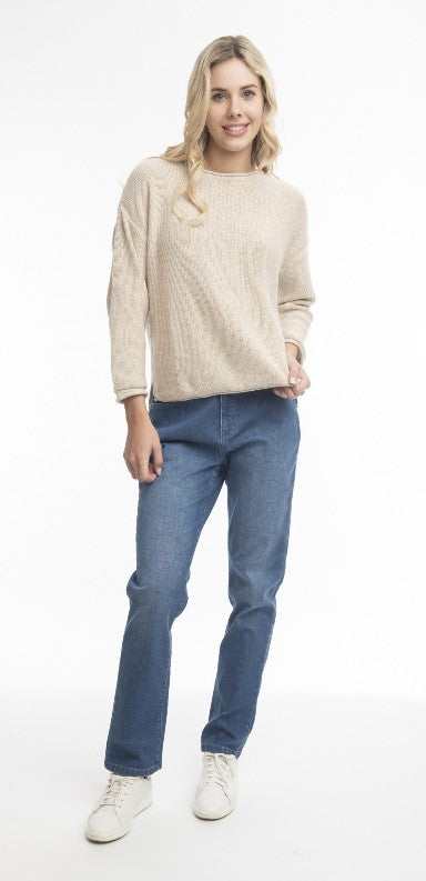 Straight leg Washed Jeans