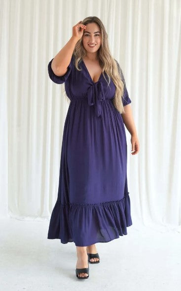 Tara Maxi Navy dress