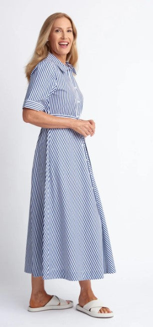 GC Stripe navy/white dress