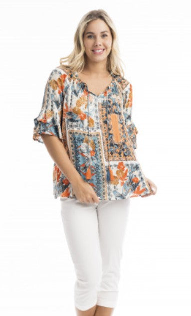 Kauai Top Frill Sleeve