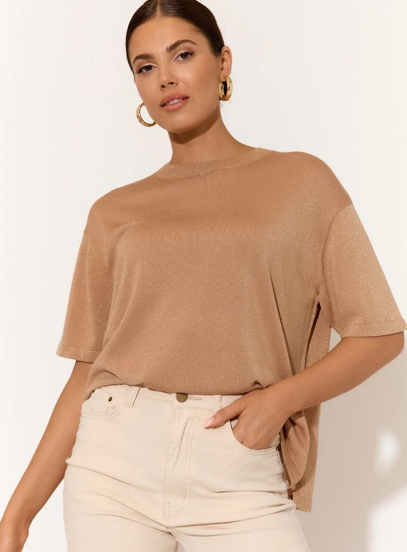 Laney Camel knit top