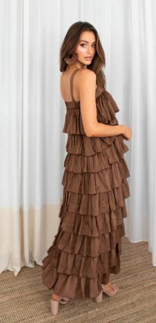 Chocolate fru fru dress