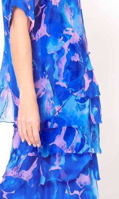 Cobalt silk dress