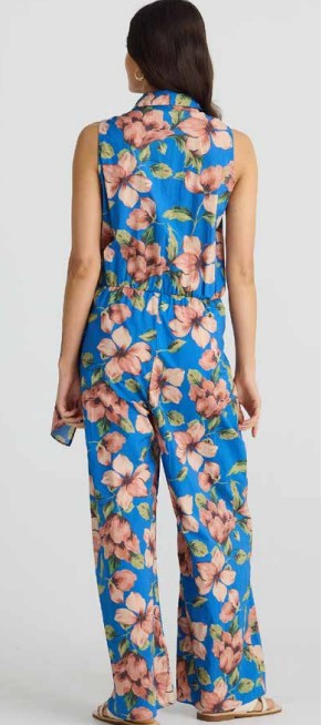 Amfal floral blue jumpsuit