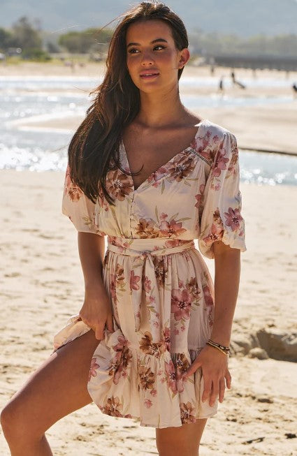 Love story print dahlia dress