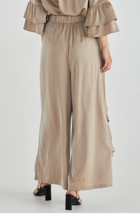 Dancer ruffle champagne pants