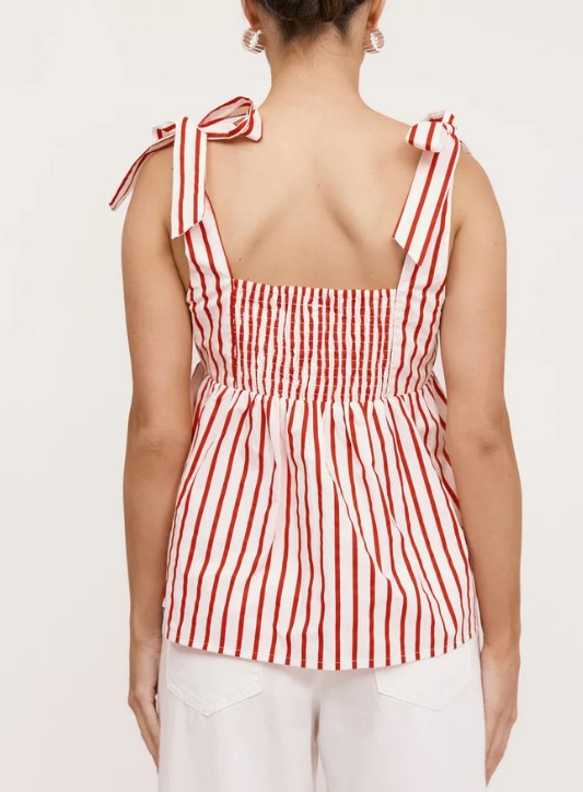 Red stripe top