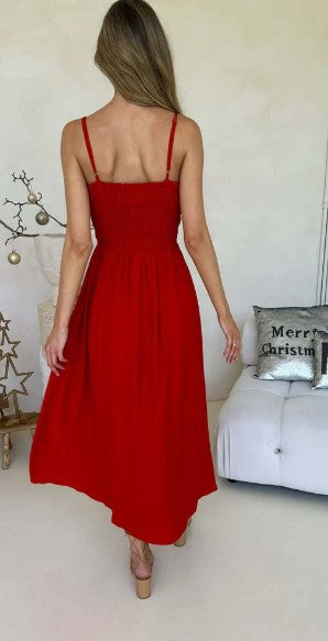 Hot Red Palm cove dress