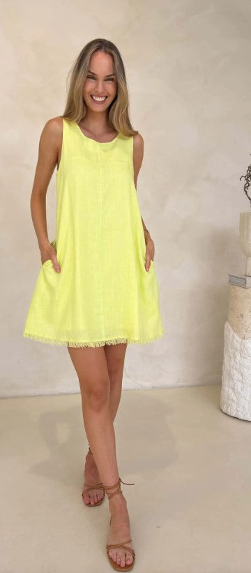 LIME LEMON FREYA DRESS