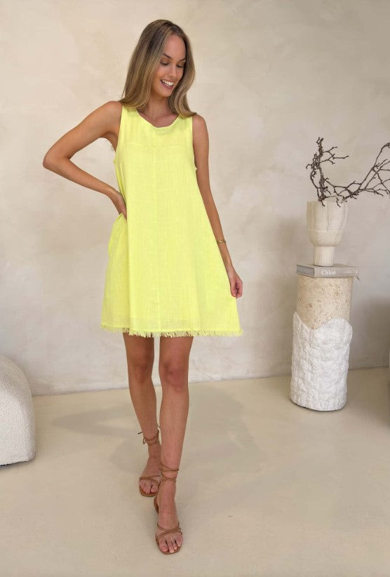 LIME LEMON FREYA DRESS