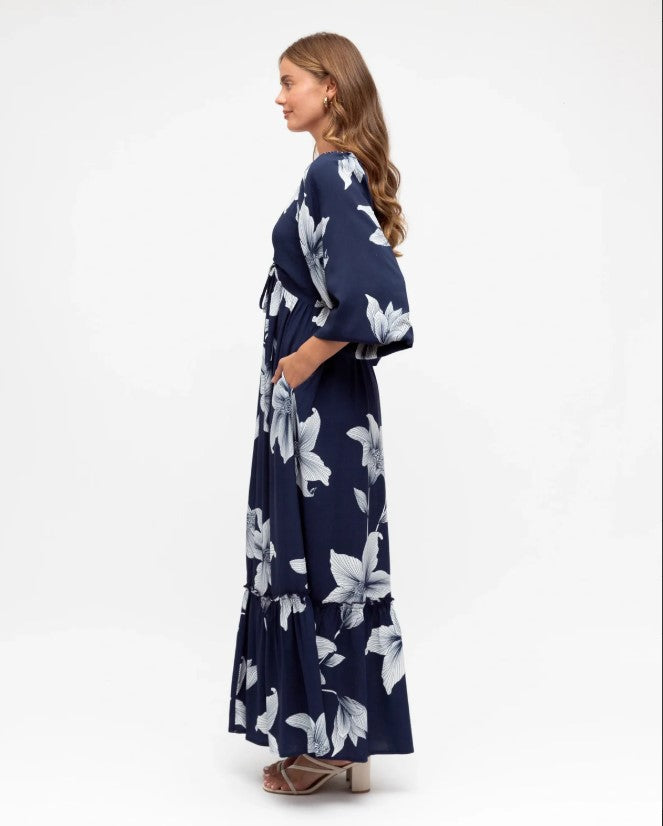 Midnite Lily Navy Maxi dress