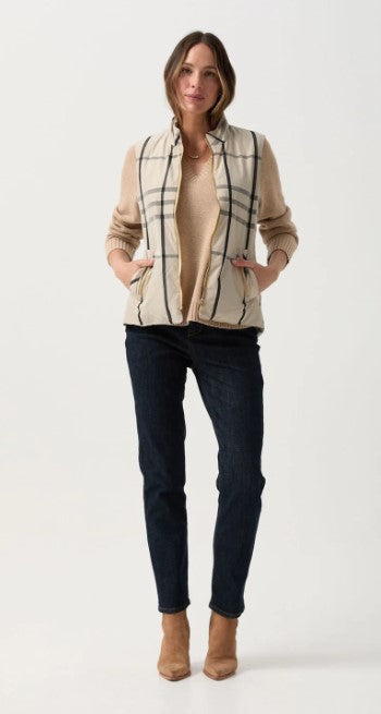 GC BEIGE Check Vest