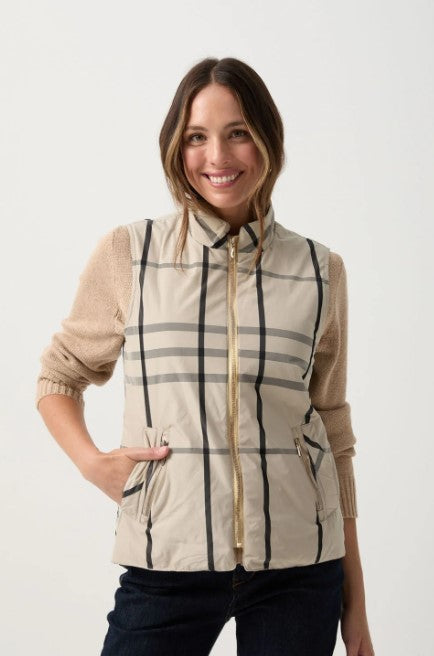 GC BEIGE Check Vest