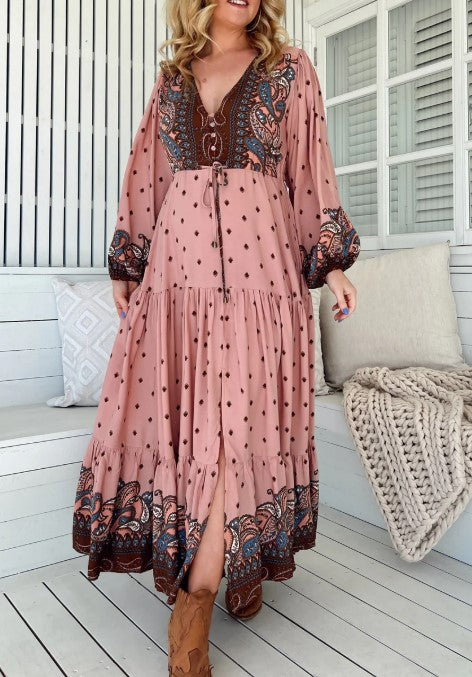 Seraphina Print Teresa Maxi dress