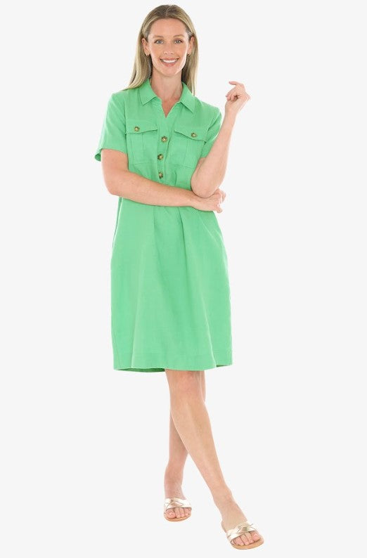 Apple Pocket linen dress