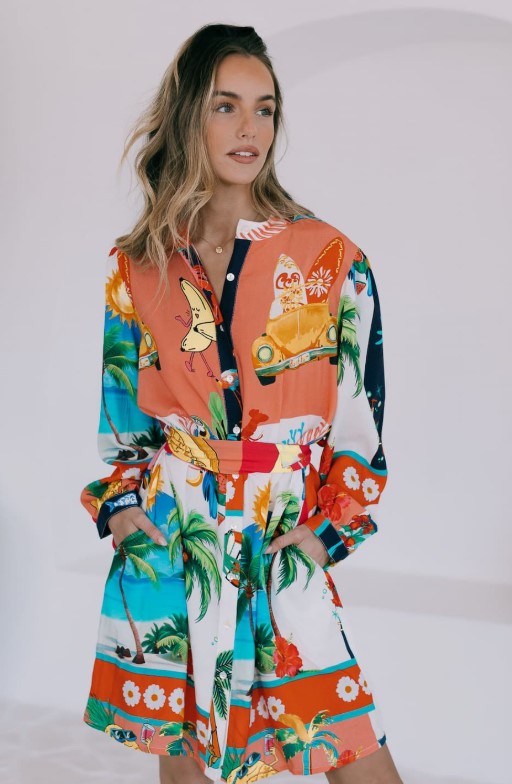 JG Tropiciana short dress