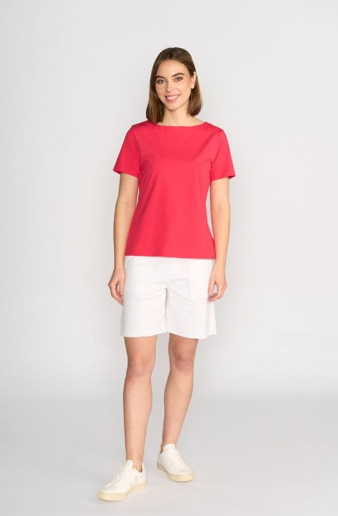 Cherry Boat neck top