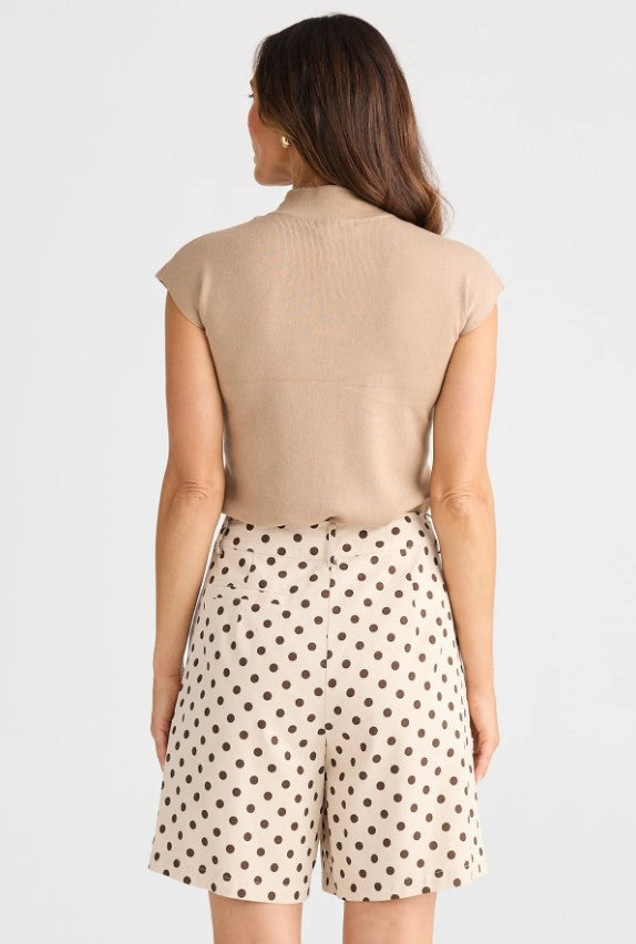 Choc Poker Dott Short