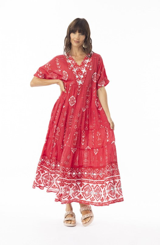 Carly Maxi Red Xmas dress