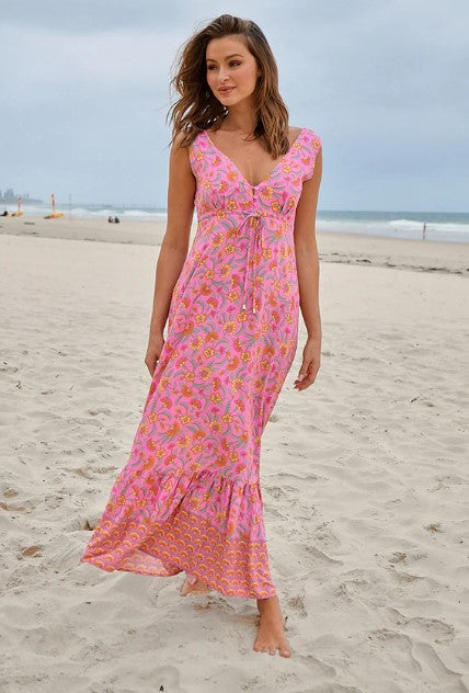 Rosewater Print Esmie Maxi Dress