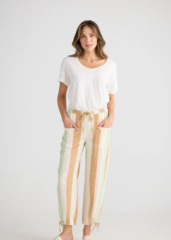 Melon stripe Field Pants