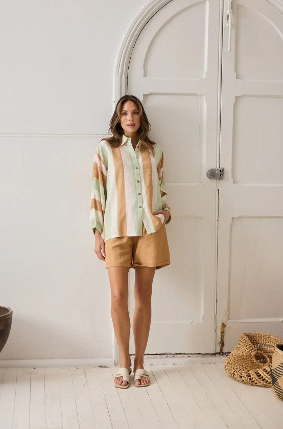 Milano Melon stripe shirt