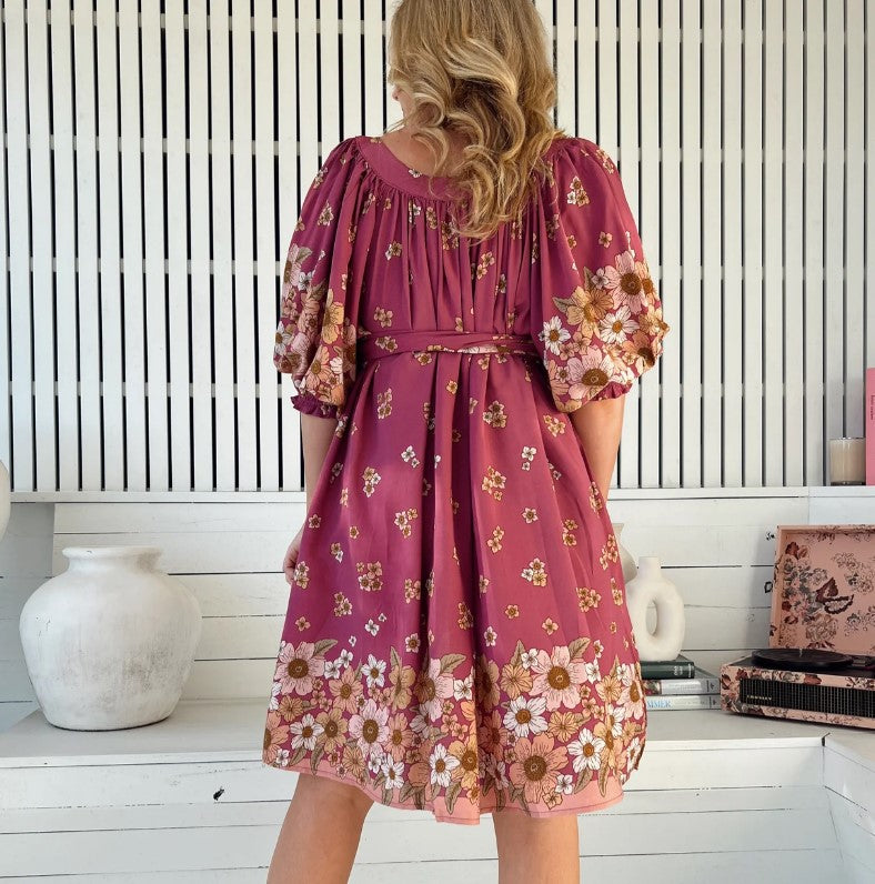 Evelyn Mini Orchid dress