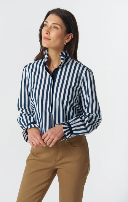 GC Frill stripe shirt