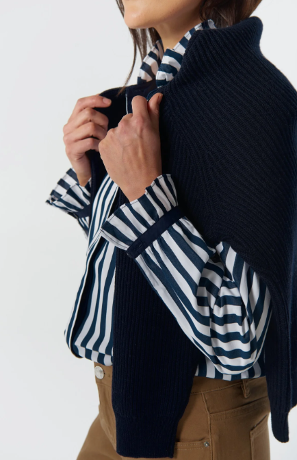 GC Frill stripe shirt