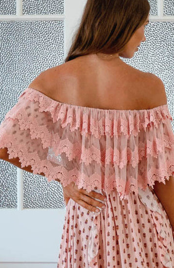 Pink Sunset Georgie Maxi dress