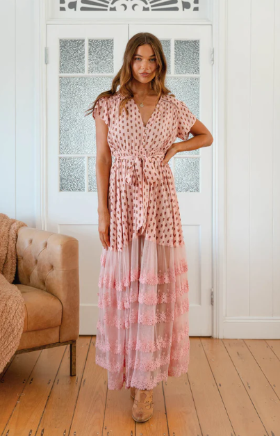 Pink Sunset Lace Pandora dress