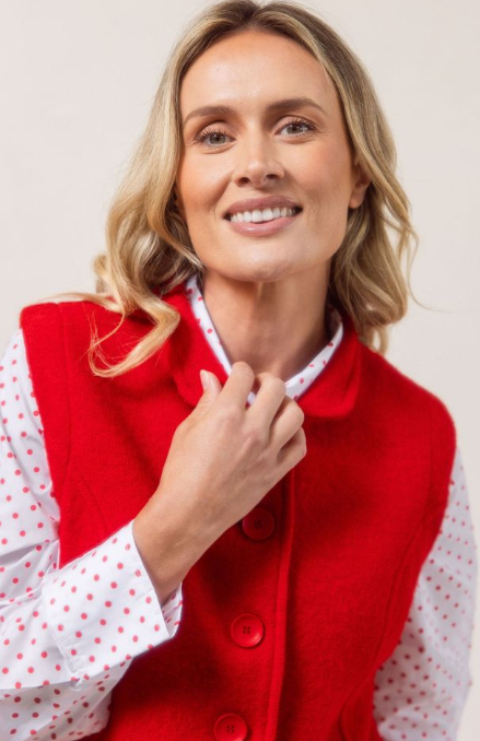 SS RED Wool Vest