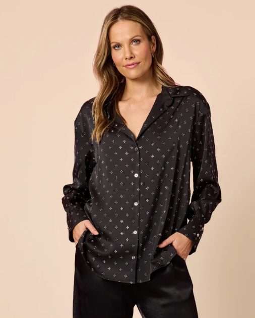GS Glimmer shirt Black