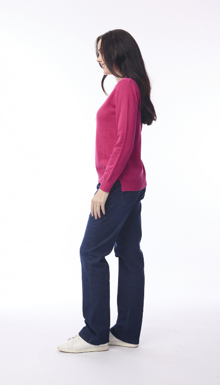 Hot Pink Long sleeve Knit