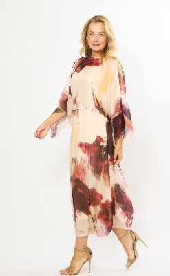 Silk Wine Dress