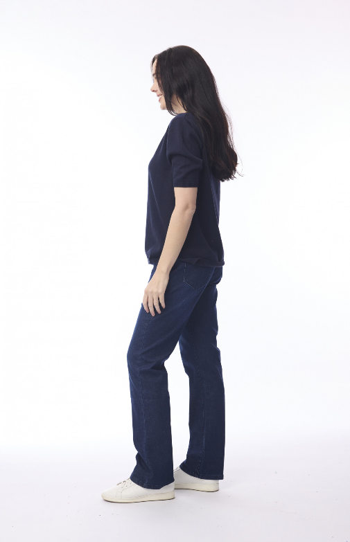 Knit tee Navy
