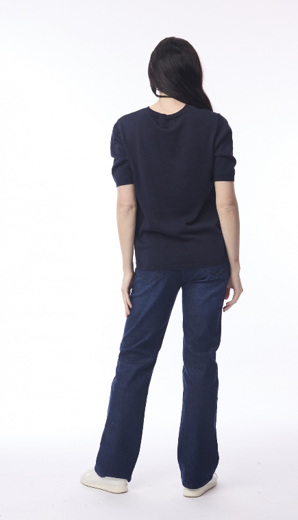 Knit tee Navy