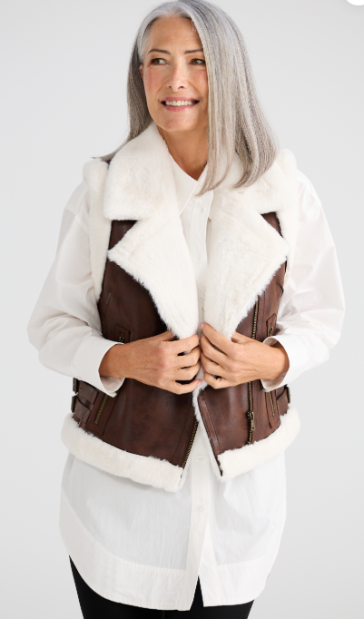 Alba Dark Brown Vest