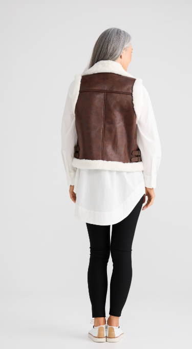 Alba Dark Brown Vest
