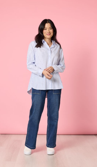 GS Tiffany stripe sparkle shirt